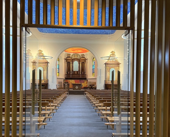 Conférence sur la rénovation de l&rsquo;église Saint-Laurent de Hesingue, Eglise Saint-Laurent, Hésingue