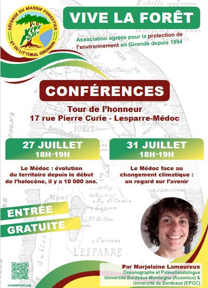 Conférences Vive la forêt Tour de l’Honneur Lesparre-Médoc