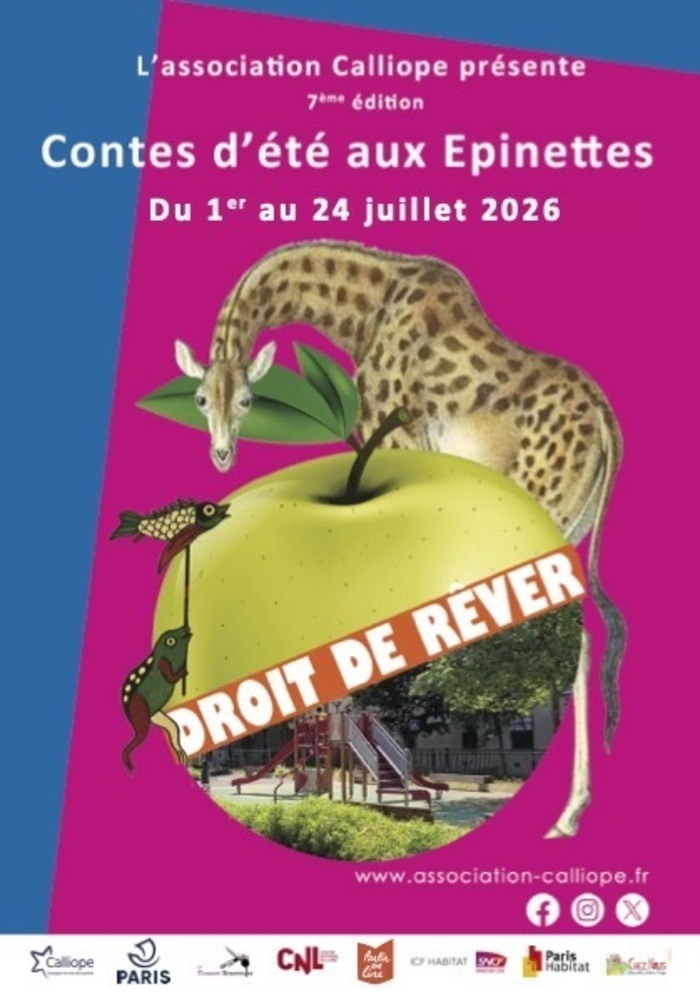 Contes d’été aux epinettes, square Paul paray, Paris