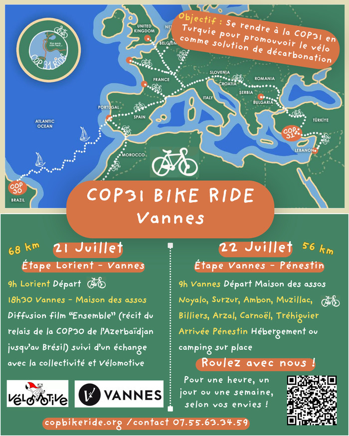 COP Bike Ride, Maison des Associations, Vannes