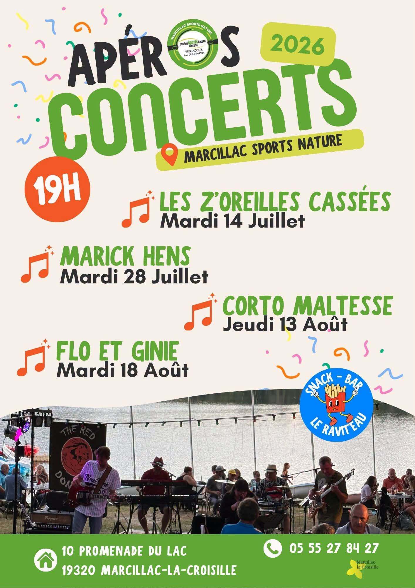 Corto Maltesse Apéro-concert 10 Promenade du Lac Marcillac-la-Croisille 2026-08-13