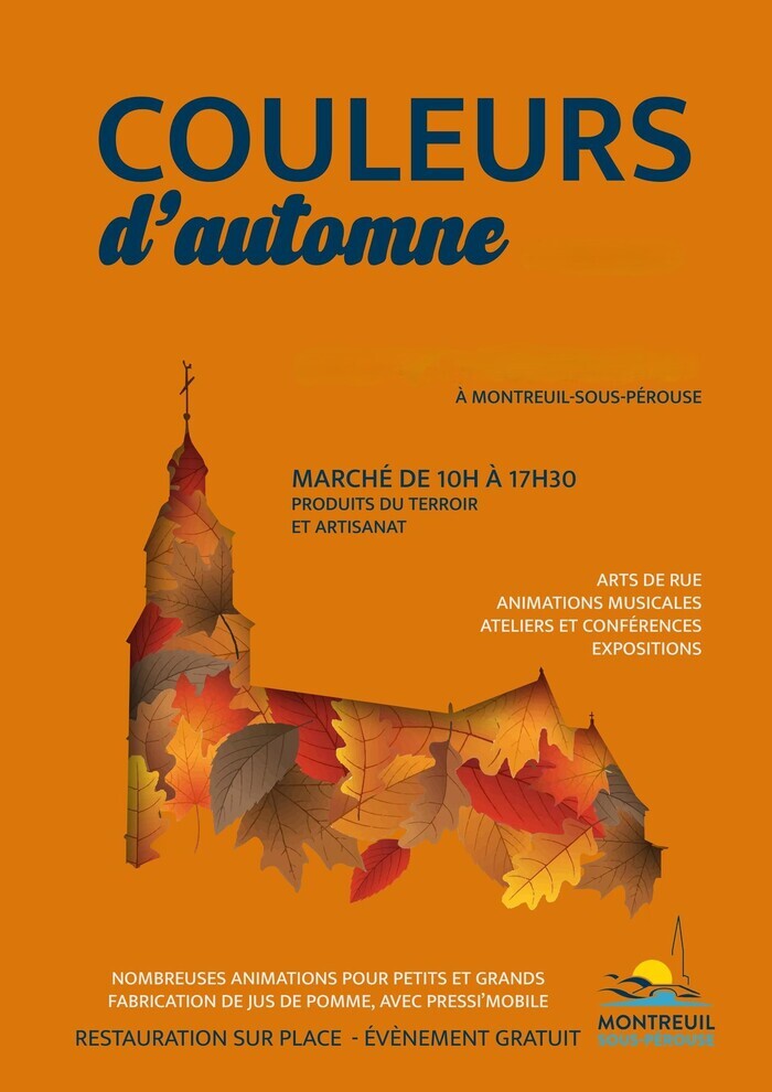 COULEURS D&rsquo;AUTOMNE, Marché de producteurs, Montreuil-sous-Pérouse