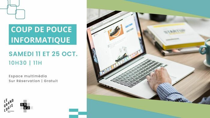 Coup de pouce informatique Médiathèque - Le Grand Logis Bruz