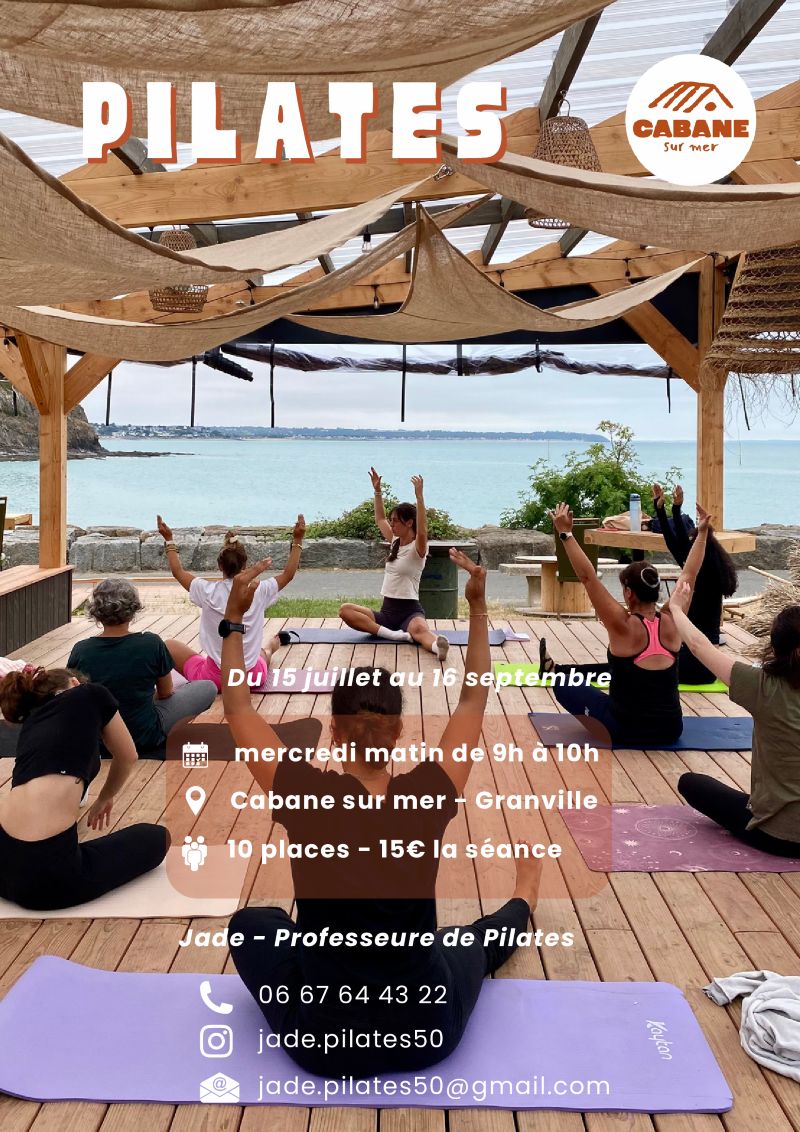 Cours de pilates tous niveaux Cabane sur mer Granville