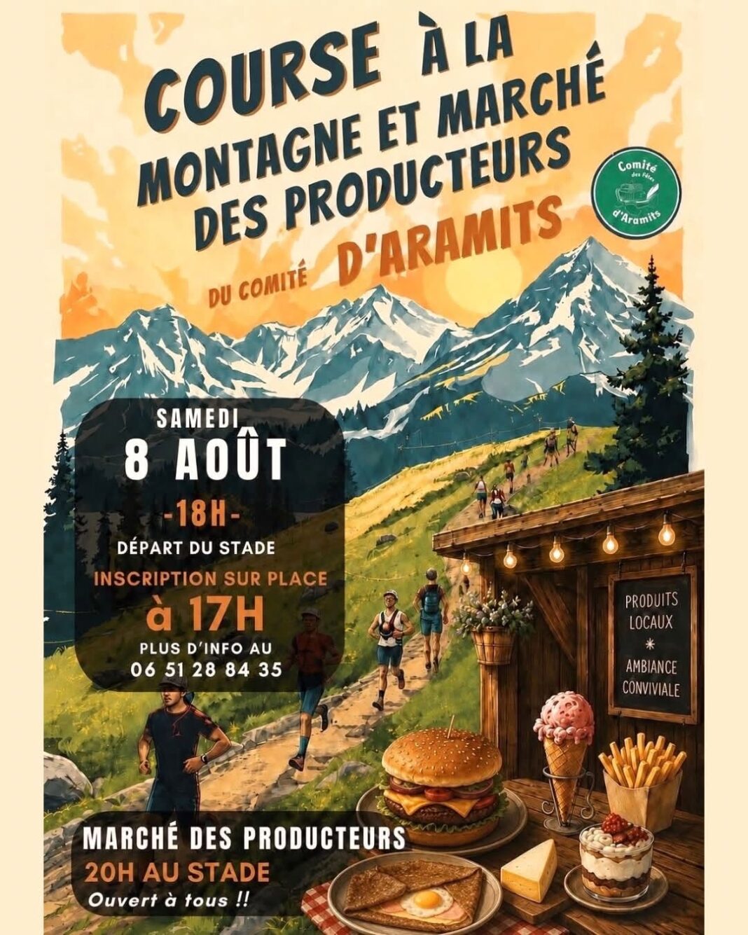 Course à la montagne et marché des producteurs  Aramits