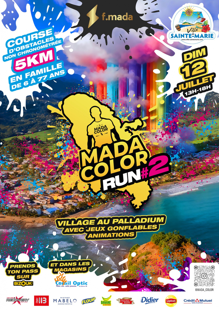 [Course] LA MADA COLOR RUN "2ème édition" : UNE EXPLOSION DE COULEURS Sainte-Marie Sainte-Marie