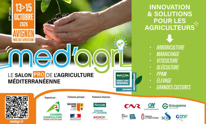 CRA - Rendez-vous au Salon MED’Agri 2026 Parc des expositions - Avignon (84) Avignon