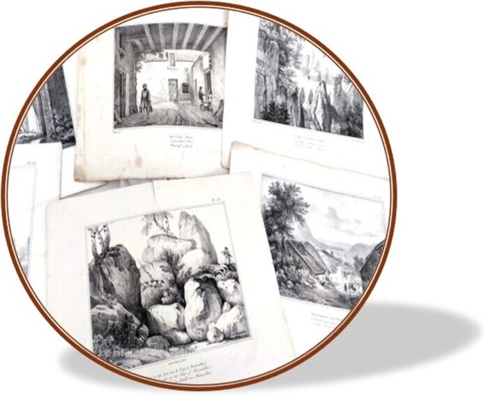 Création des badges du patrimoine Médiathèque La Navette Elbeuf