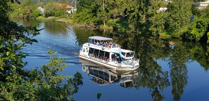 Croisière-conférence : l’Histoire de la navigation sur la rivière Lot, Bateau promenade l’Olt, Flagnac