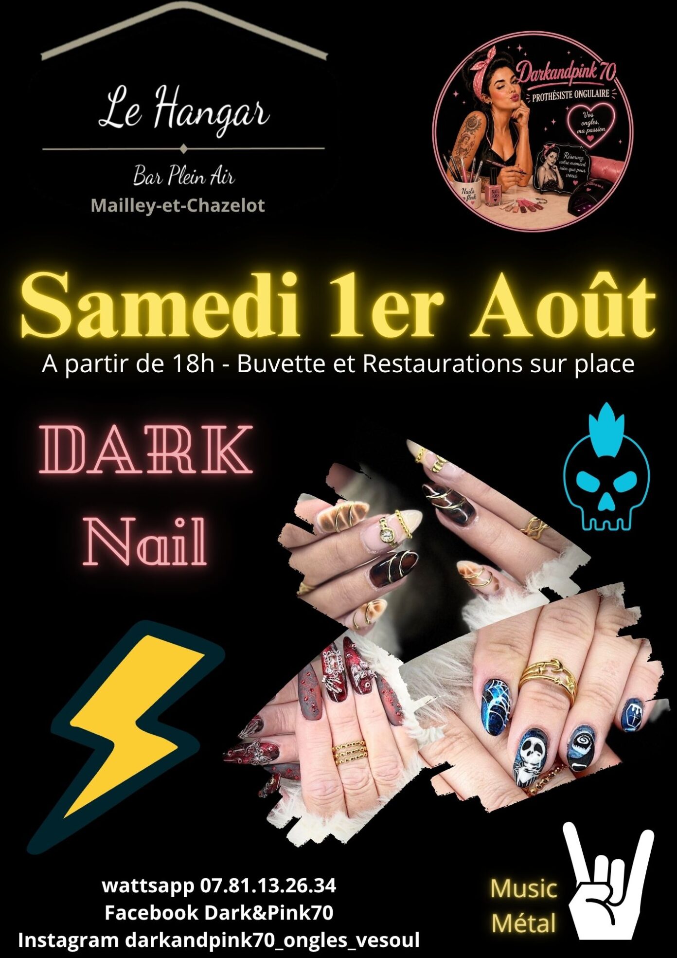 DARK NAIL Bar Le Hangar Mailley-et-Chazelot