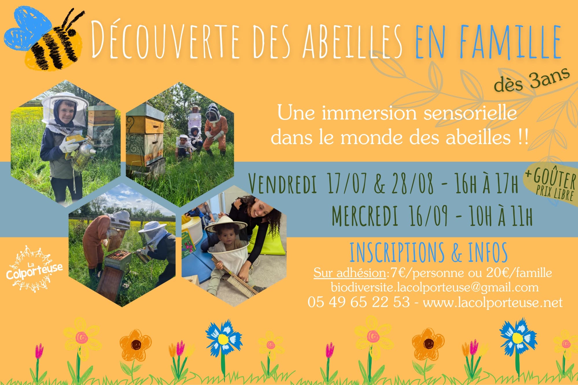 Découverte des abeilles en famille Château de Sanzay Argentonnay 2026-07-17
