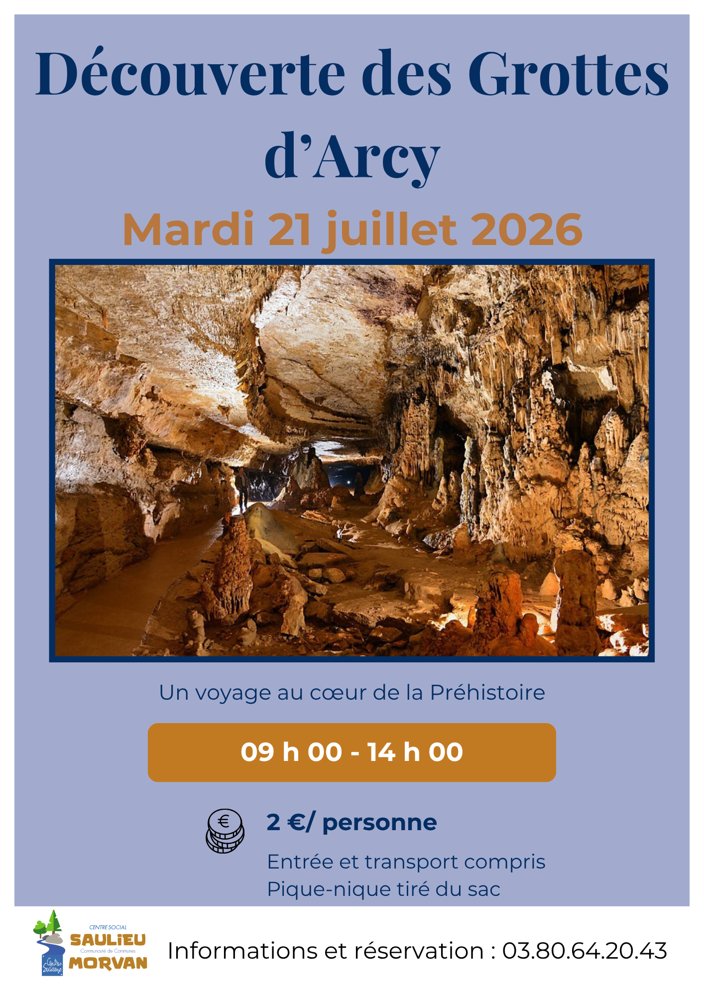 Découverte des Grottes d'Arcy 5 Rue du Tour des Fossés Saulieu 2026-07-21
