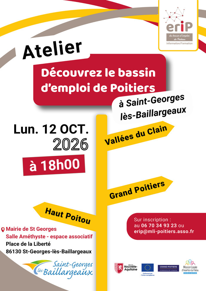 Découverte du bassin d’emploi de Poitiers à St Georges lès Baillargeaux, Mairie de Saint Georges lès Baillargeaux, Saint-Georges-lès-Baillargeaux
