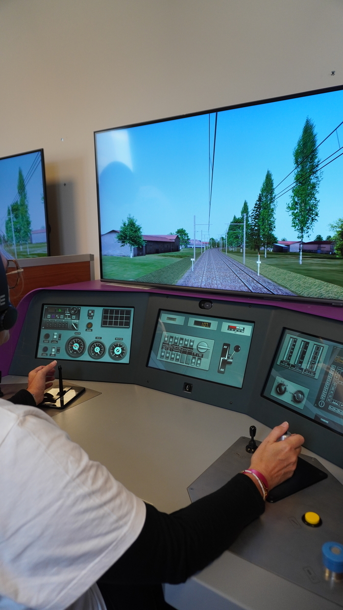 Découverte du simulateur de conduite, Gare de Chartres, Chartres