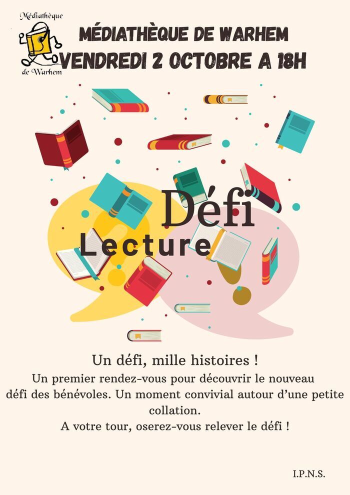Défi lecture, Médiathèque de Warhem, Warhem