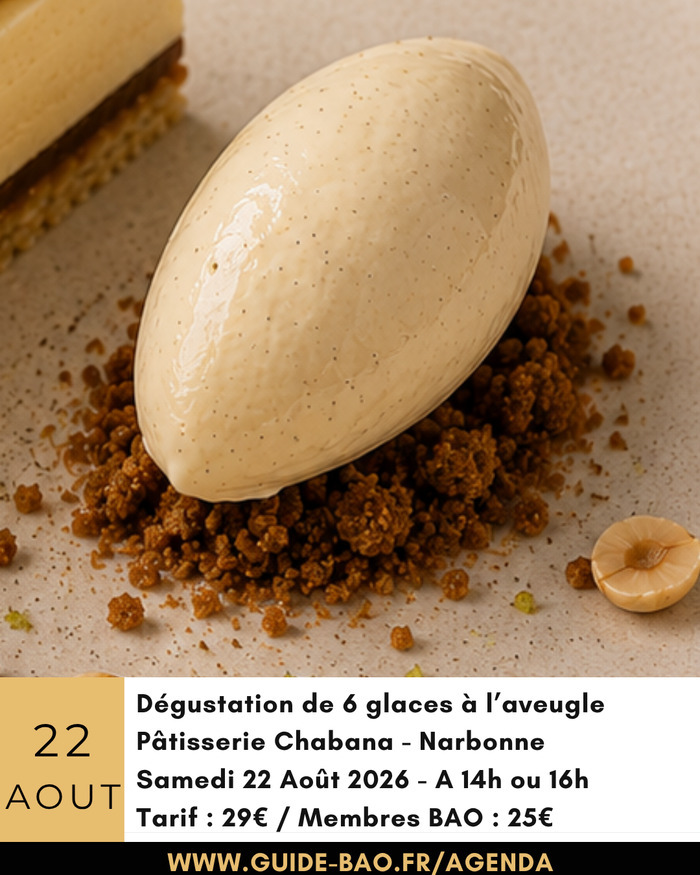 Dégustation de glaces à l’aveugle / Pâtisserie Chabana, Pâtisserie Chabana,, Narbonne
