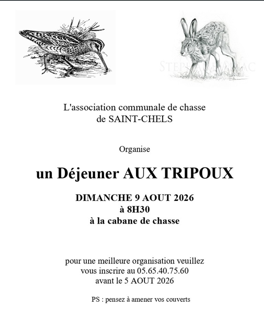 Déjeuner aux tripoux à Saint Chels  Saint-Chels