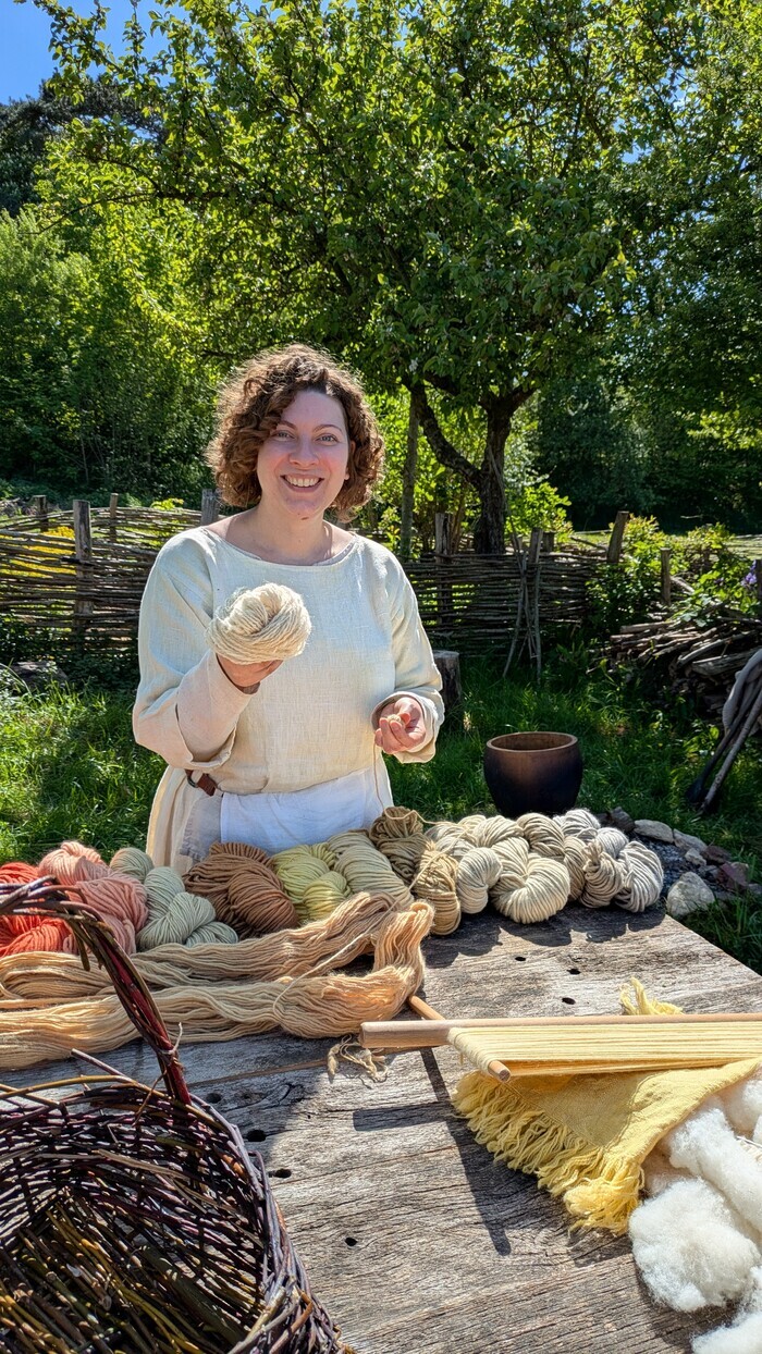 Démonstration : les Vikings débarquent à la filature de laine du Petit Auney, Filature de laine du Petit Auney, Juvigny les Vallées