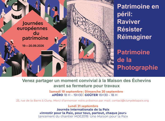 Dernière ouverture avant travaux « MDE2078:Une maison pour la Paix », Maison des Échevins, Cluny