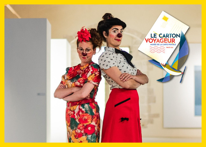 Des clowns au musée, Le Carton voyageur – Musée de la carte postale, Baud
