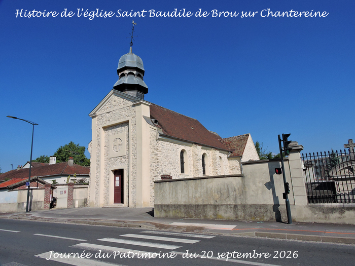 Diaporama historique de l&rsquo;église Saint-Baudile, Église Saint-Baudile, Brou-sur-Chantereine