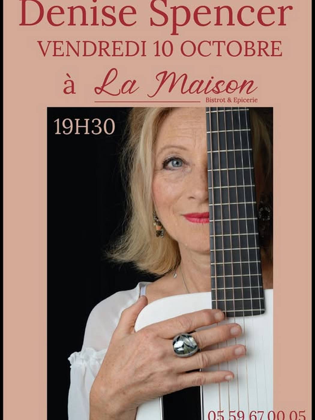 Dîner concert Denise Spencer La Maison Orthez