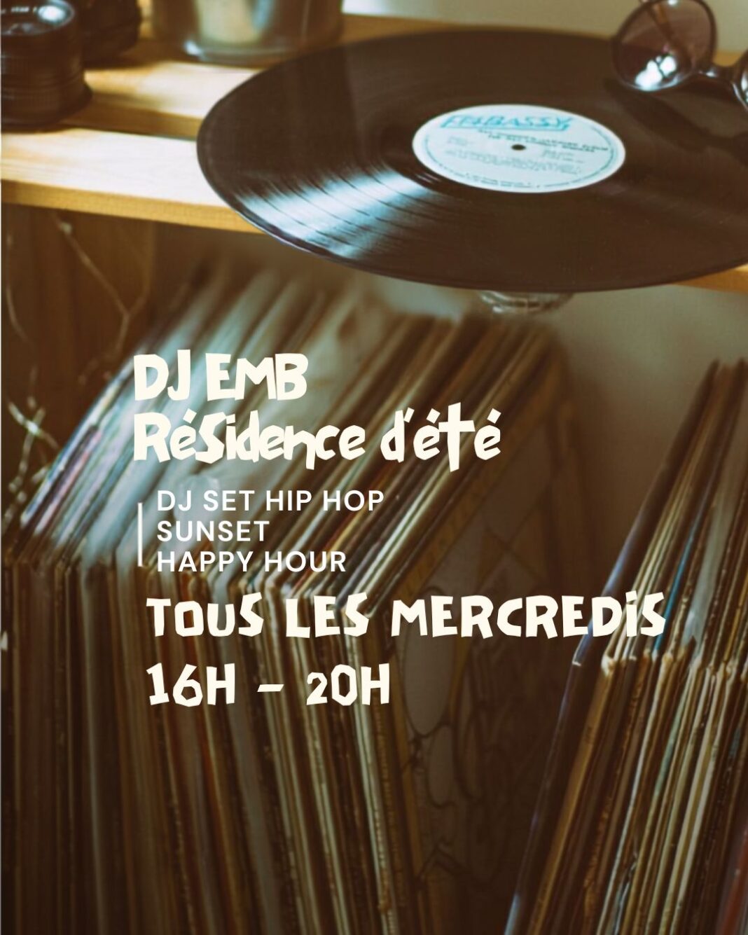 Dj Set EMB Hip-hop Vinyls & Happy Hour, chez Dodue Capbreton