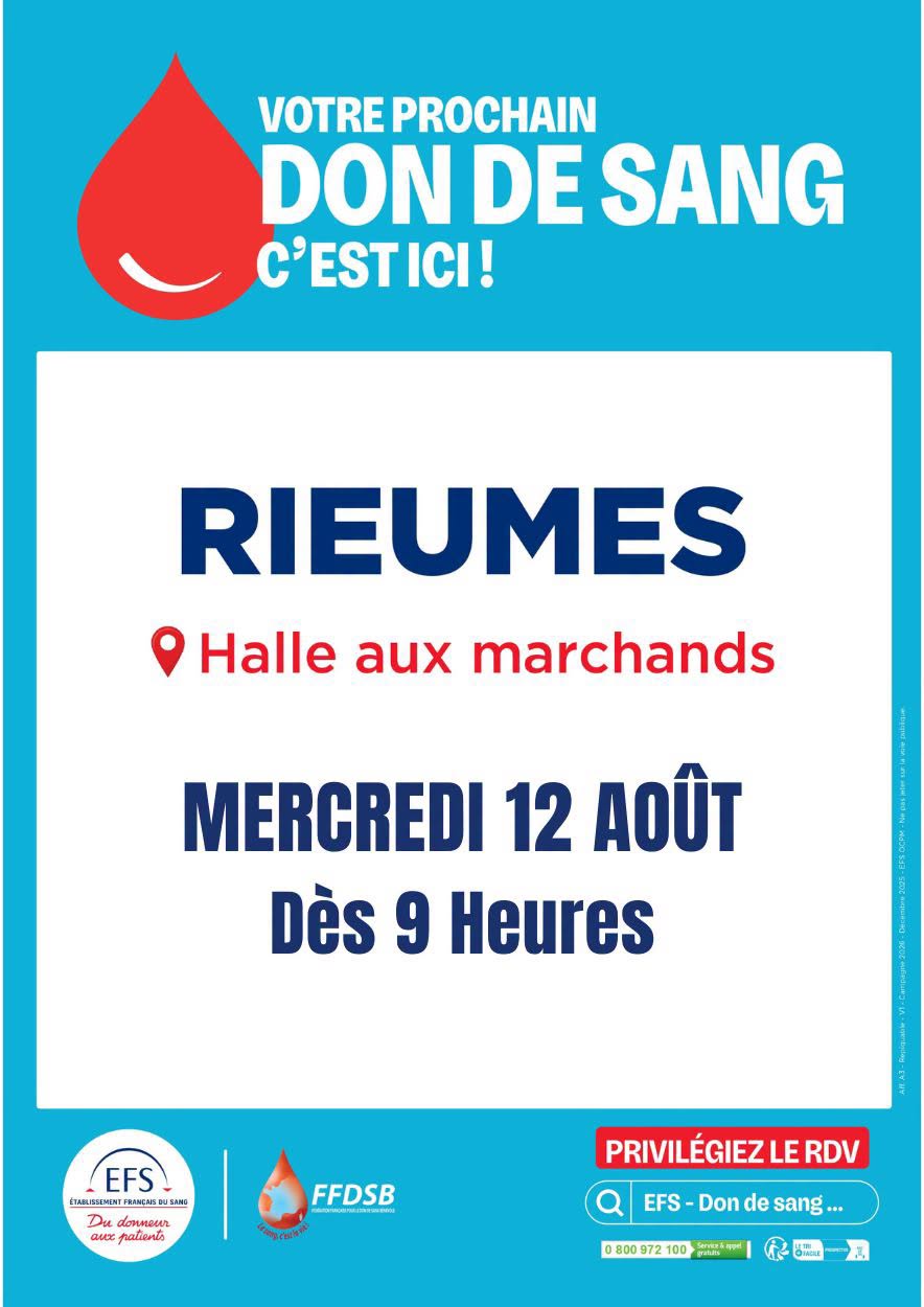 DON DE SANG  Rieumes
