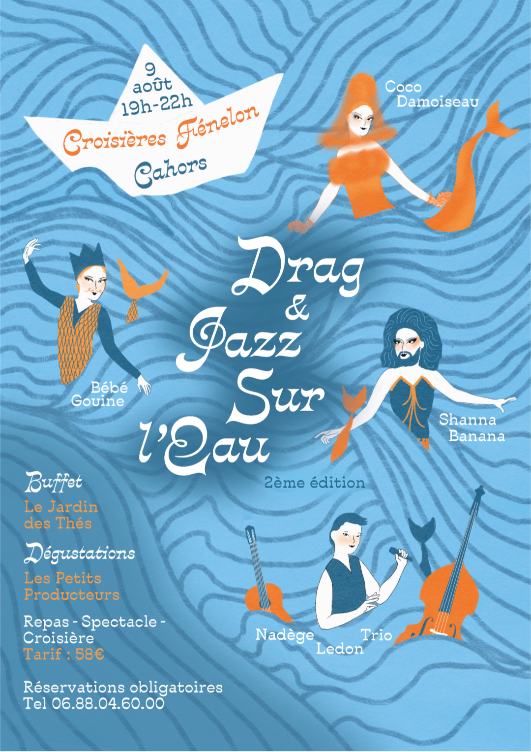Drag & jazz Sur l'eau Allée des Soupirs Cahors 2026-08-09