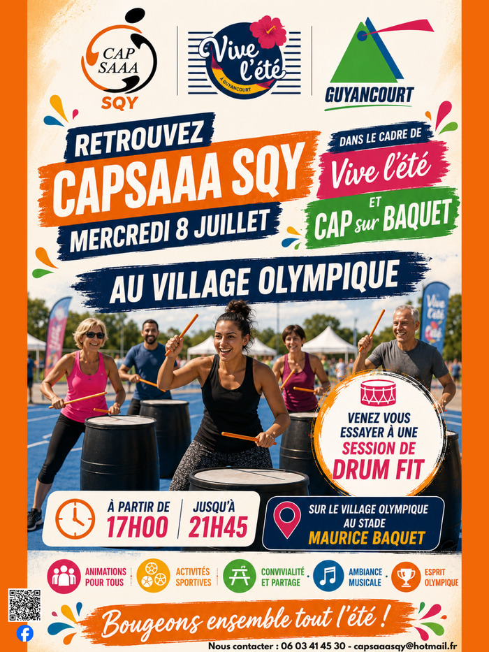 Drum Fitness à Maurice Baquet le 8 juillet à Guyancourt, Gymnase Maurice Baquet, Guyancourt