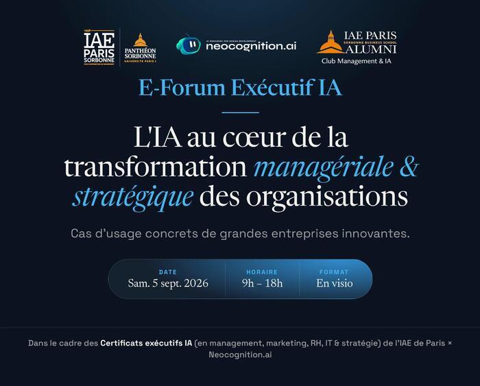 E-forum Exécutif IA, En ligne, Paris