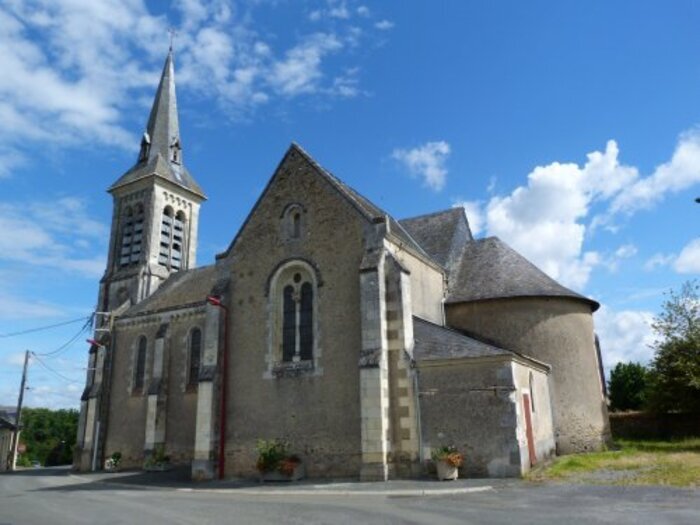Église Saint-Aubin, Église Saint-Aubin, Le Louroux-Béconnais