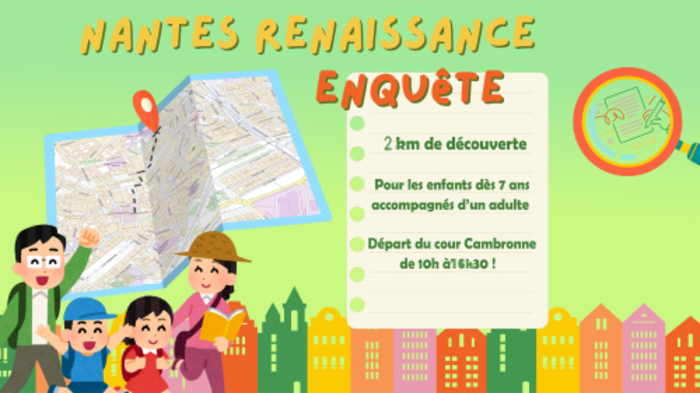 EnQuête patrimoniale – Parcours ludique pour petits explorateurs Cours Cambronne Nantes