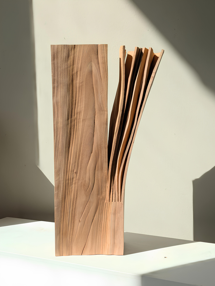 Entaille | Yves Tilly, sculpteur, Site abbatial de Saint-Maurice, Clohars-Carnoët
