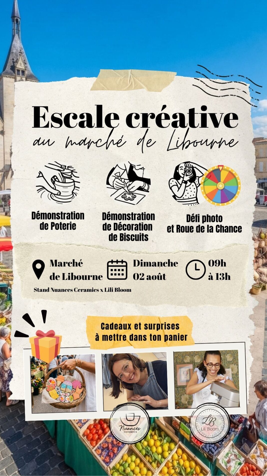 Escale créative au marché de Libourne  Fronsac