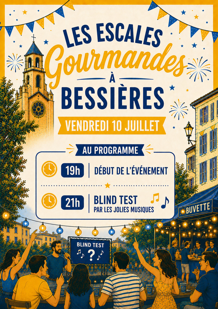 Escale Gourmande #2 Blind Test Musical Esplanade Bellecourt à Bessières Bessières
