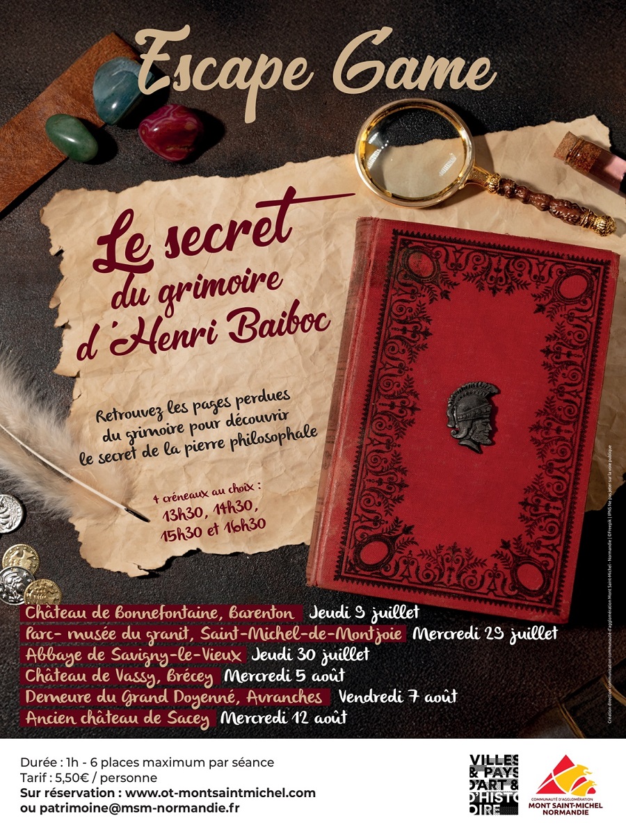 Escape Game Le secret du grimoire d'Henri Baiboc 3 rue Saint Thomas Sacey 2026-08-12
