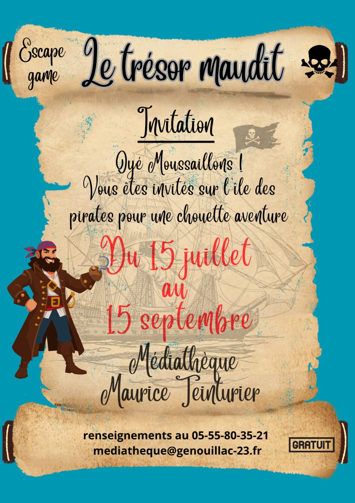 Escape Game Le trésor maudit Genouillac
