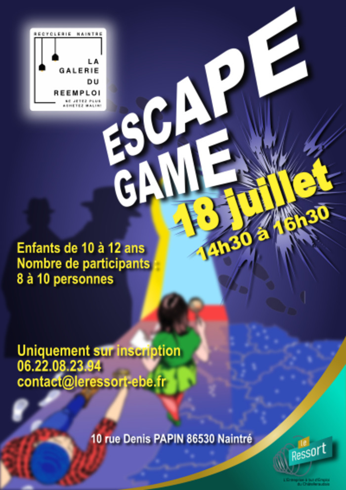 ESCAPE GAME La Recyclerie Naintré