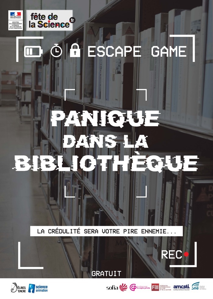 Escape game : Panique à la bibliothèque, Médiathèque Centre-Ville, Issy-les-Moulineaux