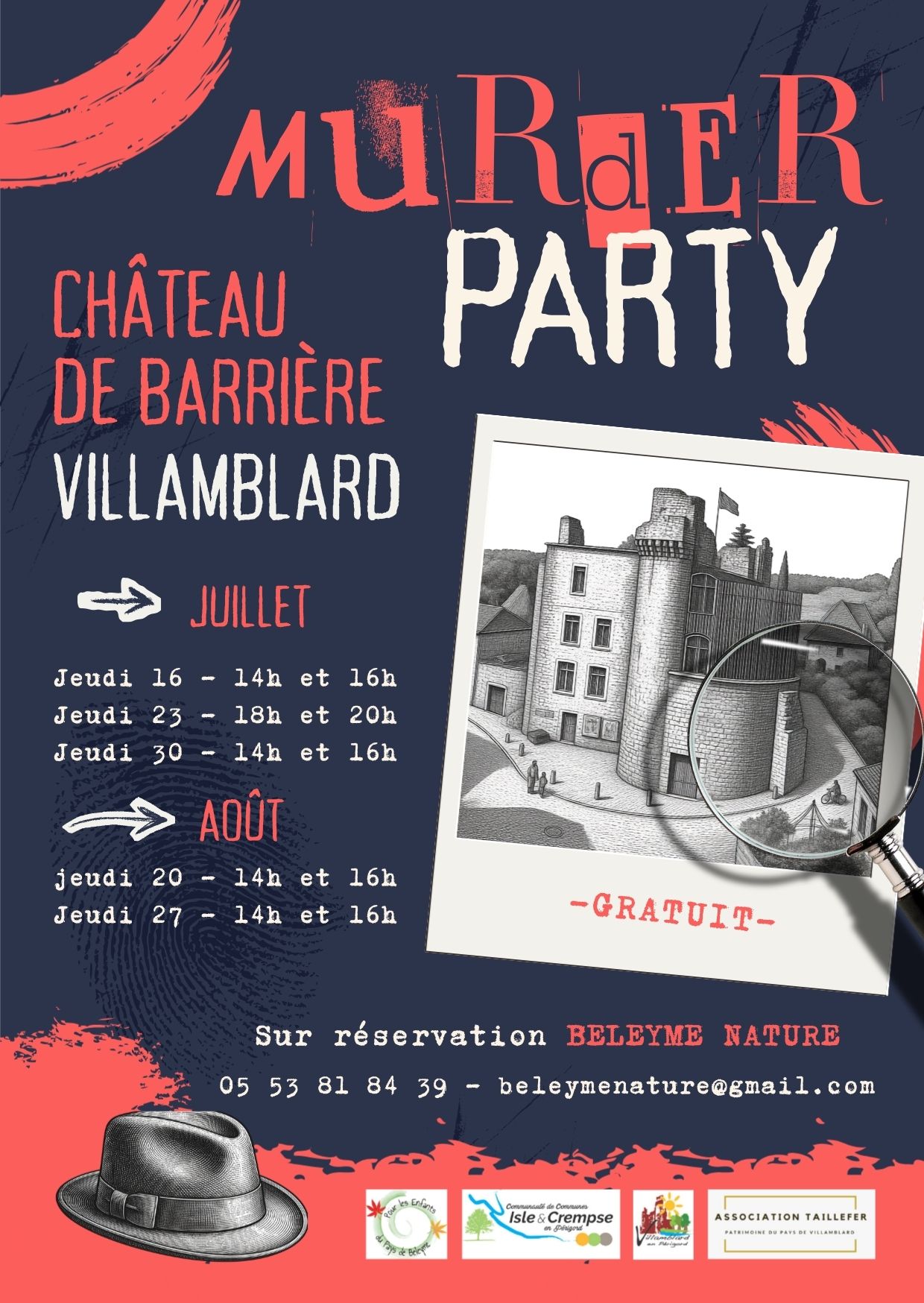 Escape Game Château de Barrière Villamblard 2026-08-27