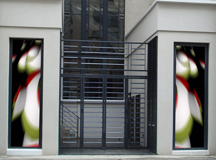 Étrange diptyque signé Guillaume Bottazzi sur le patrimoine historique des Gratte-Ciel de Villeurbanne, Gratte-Ciel de Villeurbanne, Villeurbanne