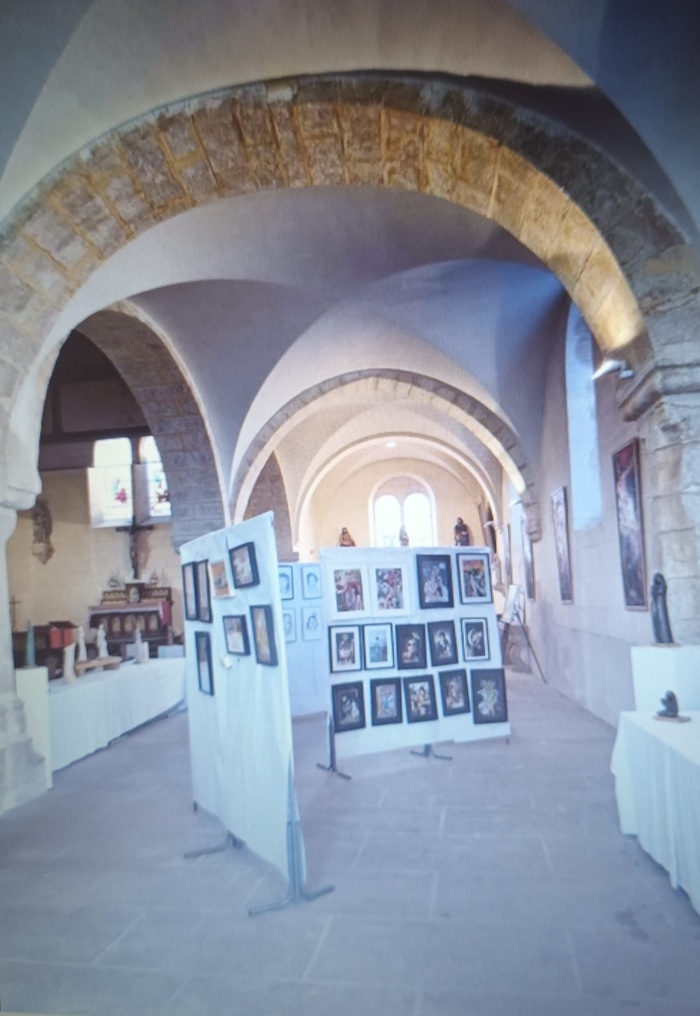 Expo d’art à l’église de Moriers, Église Notre-Dame, Moriers