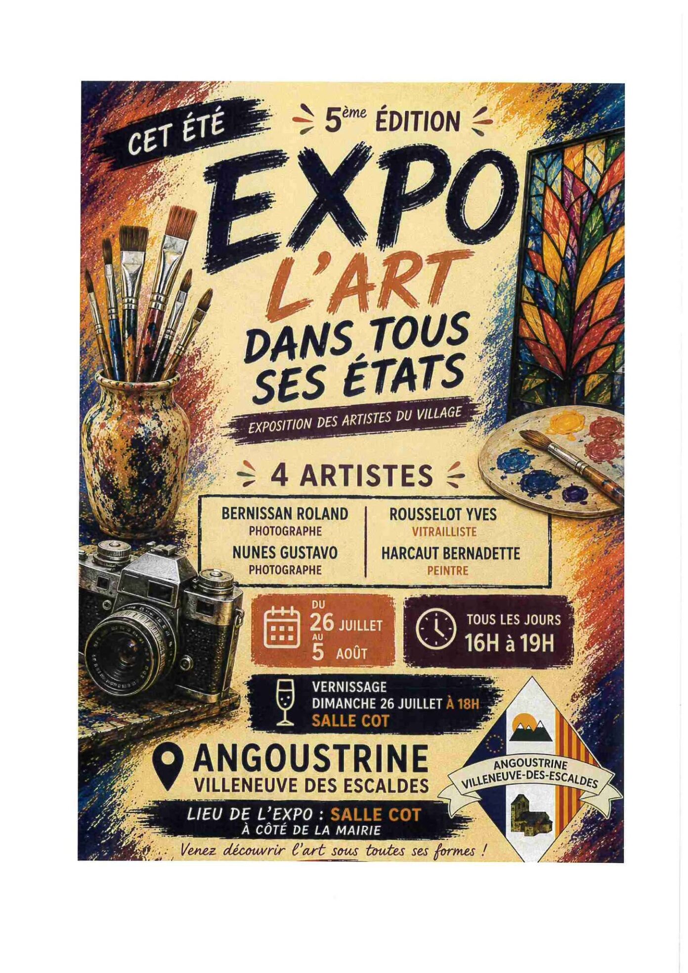 EXPO L’ART DANS TOUS SES ÉTATS ANGOUSTRINE Angoustrine-Villeneuve-des-Escaldes
