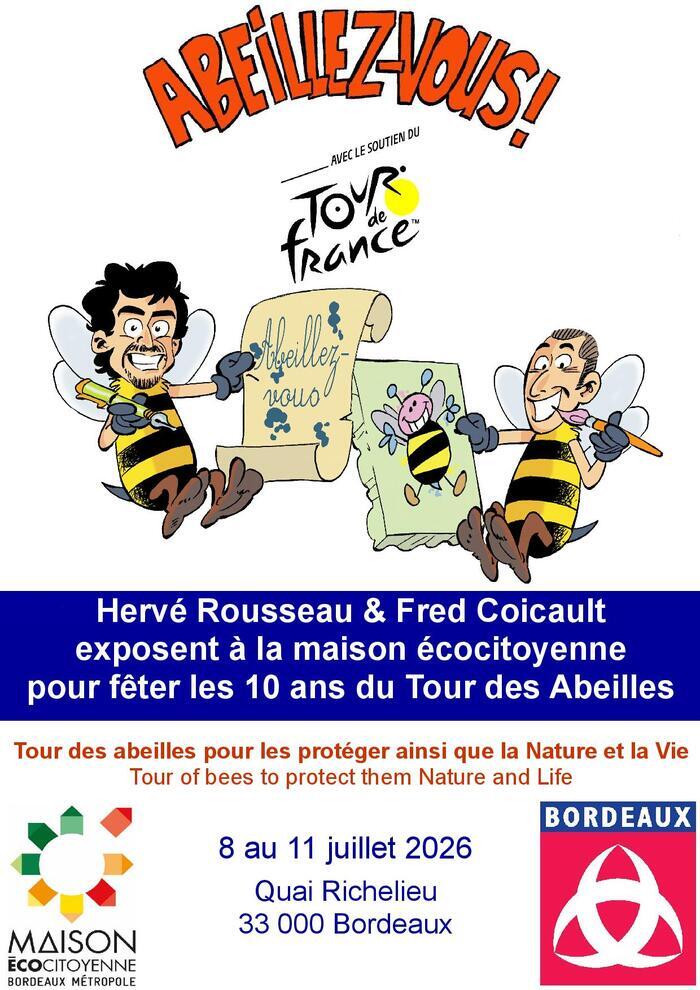 Exposition « Abeillez-vous ! » par Hervé Rousseau et Fred Coicault, Maison écocitoyenne, Bordeaux