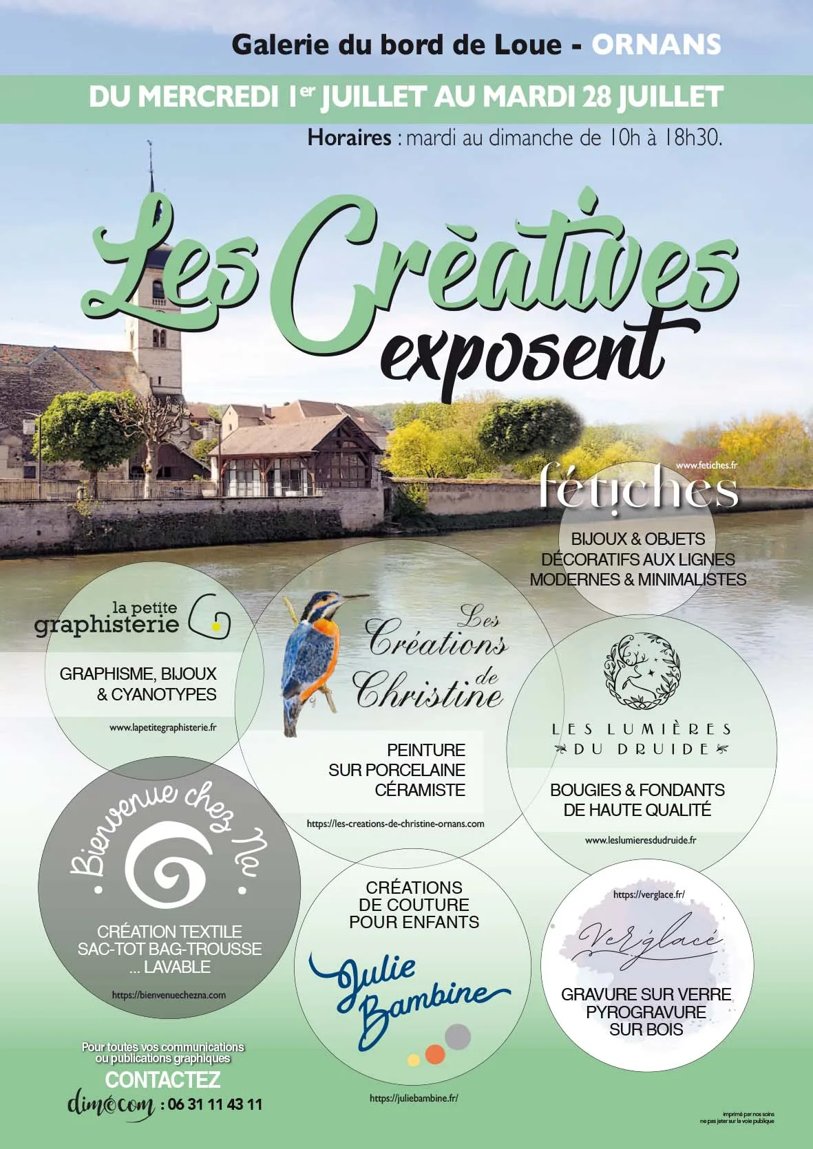 EXPOSITION ARTISANALE LES CREATIVES Square de la Médiathèque Rue Saint-Laurent Ornans