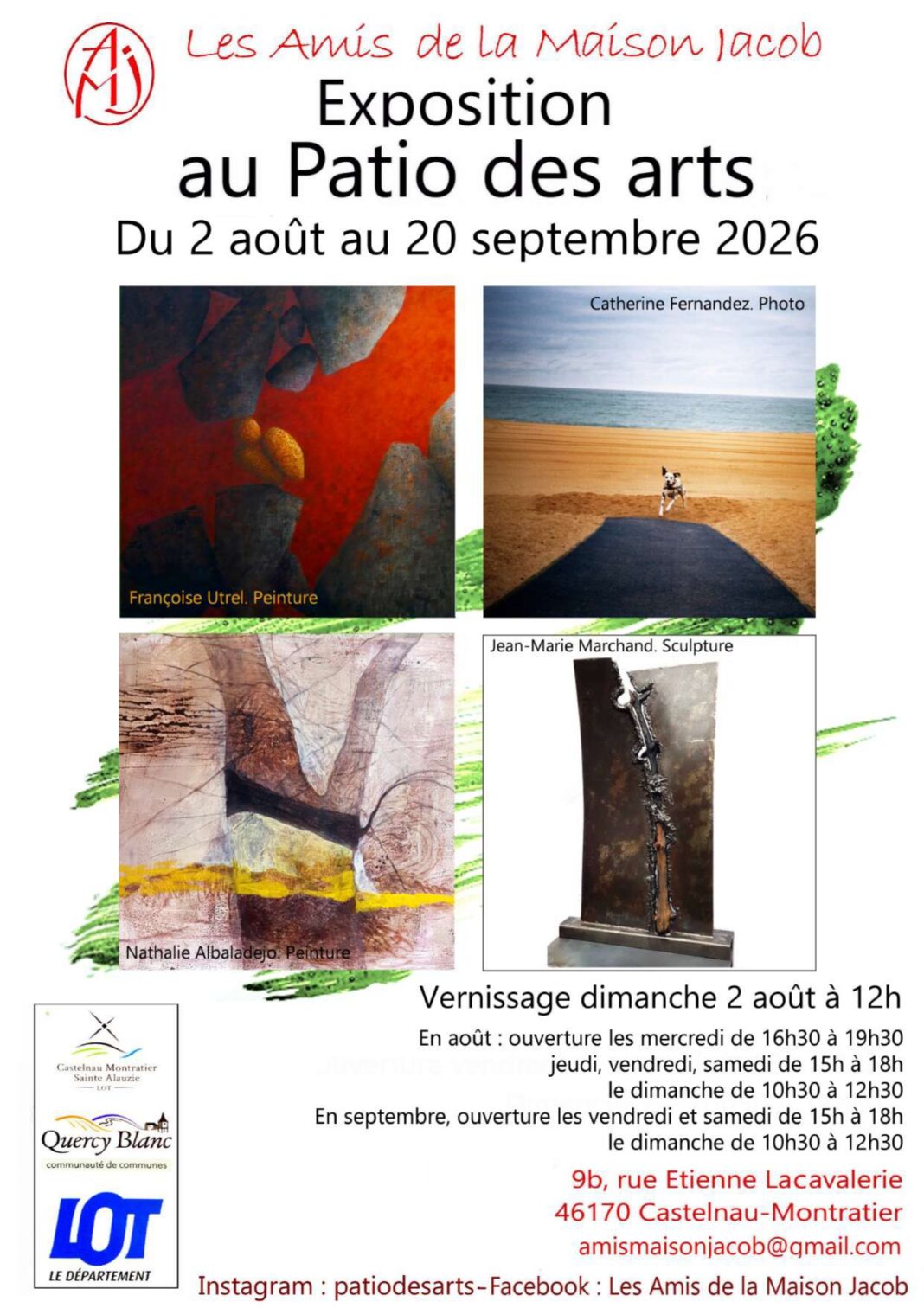 Exposition au Patio des Arts  Castelnau-Montratier