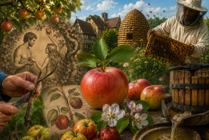 Exposition : autour de la pomme en Normandie, histoire et savoir-faire, Maison de La Dame Blanche, Les Damps
