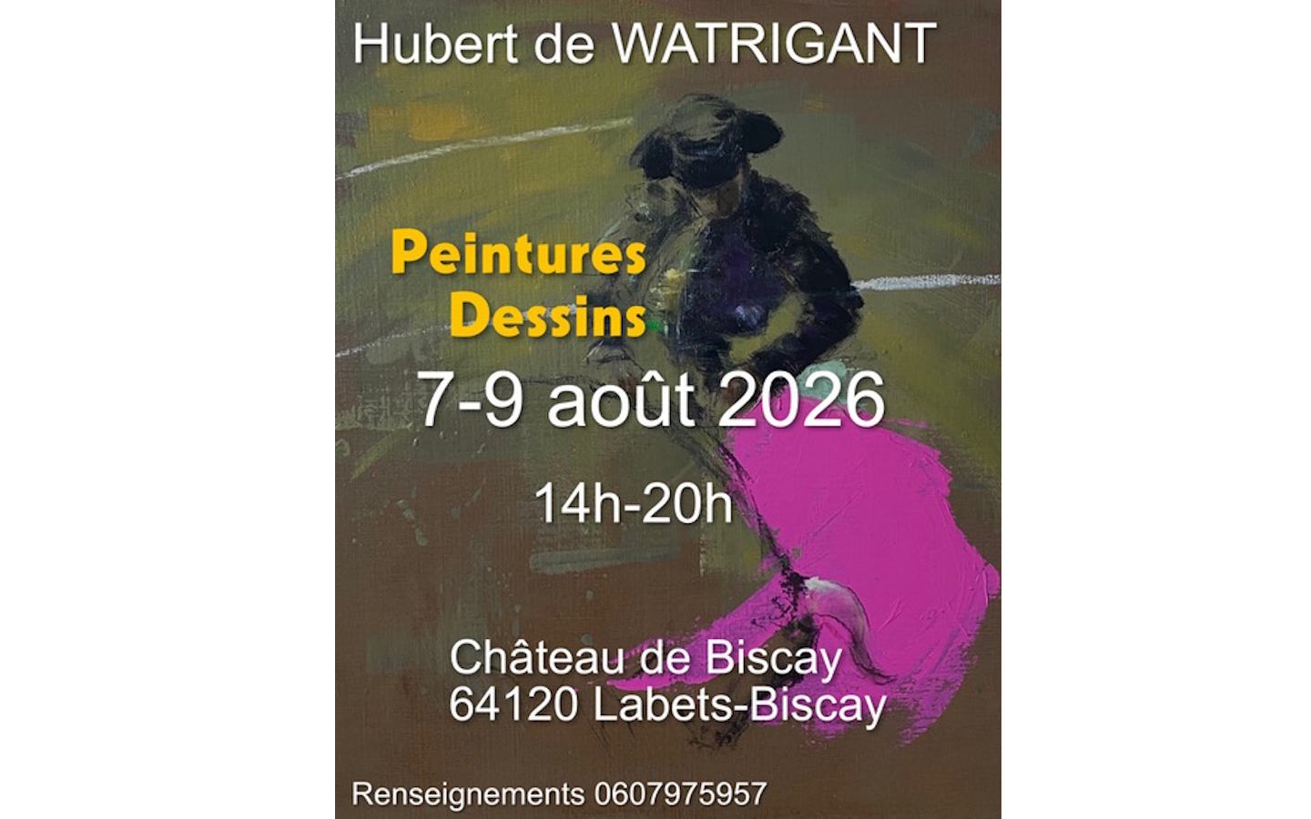 Exposition d'Art au château  Labets-Biscay 2026-08-07