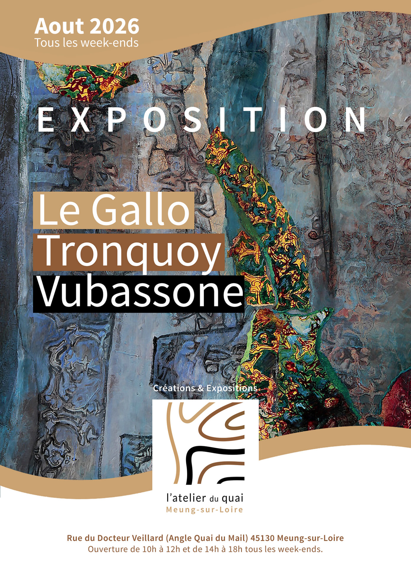 Exposition de l&rsquo;Atelier du Quai  Meung-sur-Loire